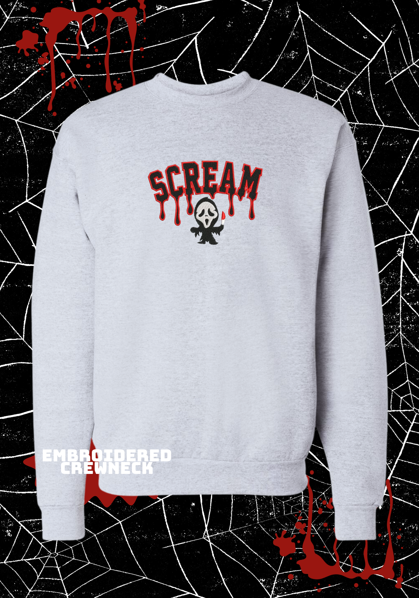 BABY SCREAM EMBROIDERED CREW